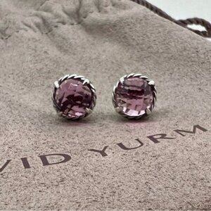 David Yurman Chatelaine Earrings Pink Tourmaline